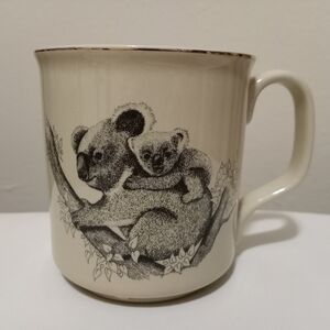 Vintage 1970s Koala Bear with Baby Coffee Teacup Mug by Small World Greetings
